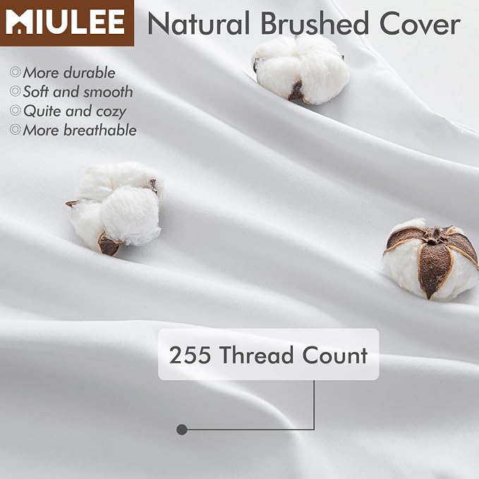 MIULEE 28x28 Euro Pillow Insert, Throw Pillow - Image 5