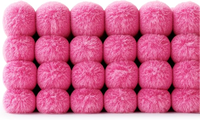 MIULEE Faux Fur Plush Decorative Throw Pillow Covers 18x18, Hot Pink | Set of 4 - Image 7