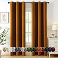 MIULEE Blackout Curtains for Bedroom 2 Panels 40 x 72 Inch Long Gold Brown | by MIULEE