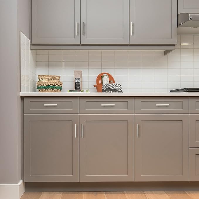 Ravinte 1 Pack 5'' Cabinet Pulls Brushed Nickel Stainless Steel Kitchen Drawer Pulls Cabinet Handles 3" Hole Center