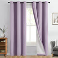Yakamok Lilac 100% Blackout Curtains 84 Inches Long by Yakamok