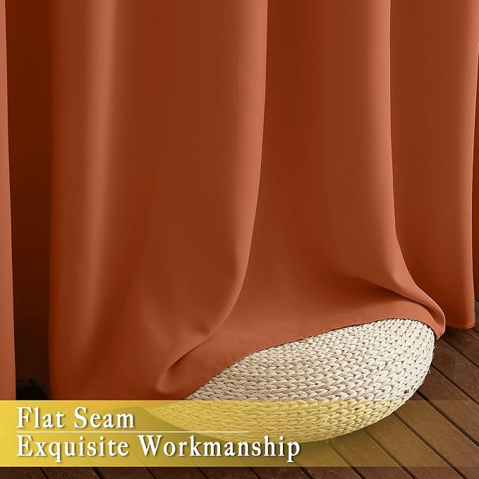 NICETOWN Room Divider Curtain 84 inch Length, Grommet Privacy & Noise Reducing - Image 6