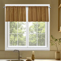 SpaceDresser Basic Rod Pocket Sheer Voile Window Curtain Panels Light Brown 1 by SpaceDresser