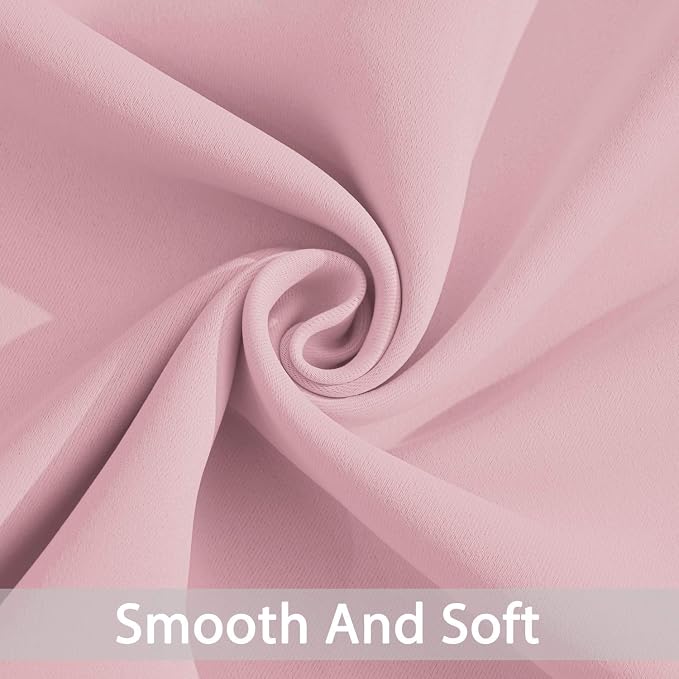 Yakamok Room Darkening Curtains 52x96 inch Long Pink-Living Room | 2 panels - Image 5