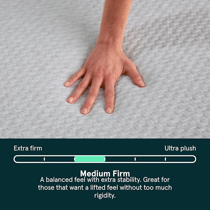 Kin By Tuft & Needle Medium Firm 10" Twin Adaptive Foam Mattress in a Box, Cooling Pressure Relief, Balanced Support, 100 Night Trial, Fiberglass-Free, CertiPUR-US, 10-Year Limited Warranty