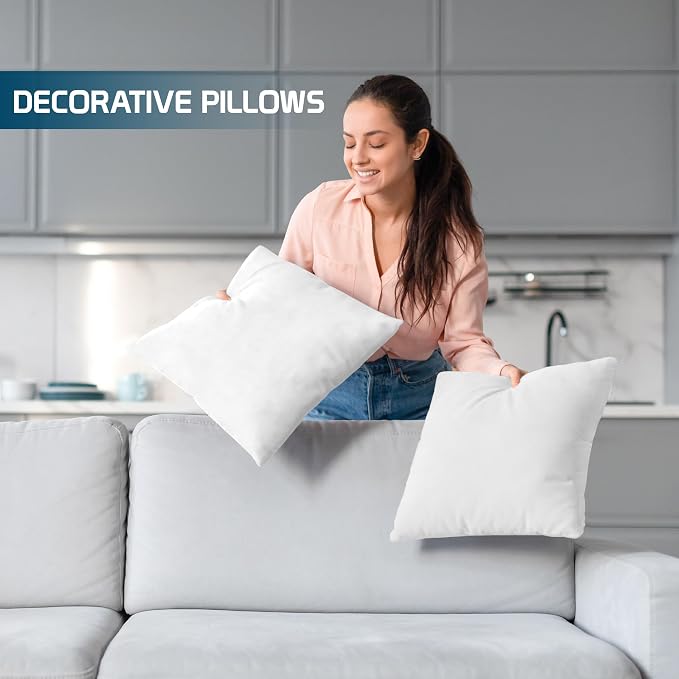 Utopia Bedding Throw Pillows, Decorative 16x16 Pillow Inserts - Image 3