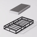 Twin XL Size Box Spring and Cover Set, 9 Inch High Profile Metal BoxSpring, Heavy Duty Structure Mattress Foundation, Noise Free, Non-Slip, Easy Assembly