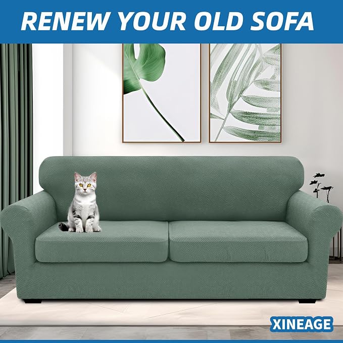 XINEAGE New 3 Pieces Couch Covers - Image 4