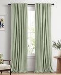 Faux Linen Total Blackout Curtains by 100BlackoutShield