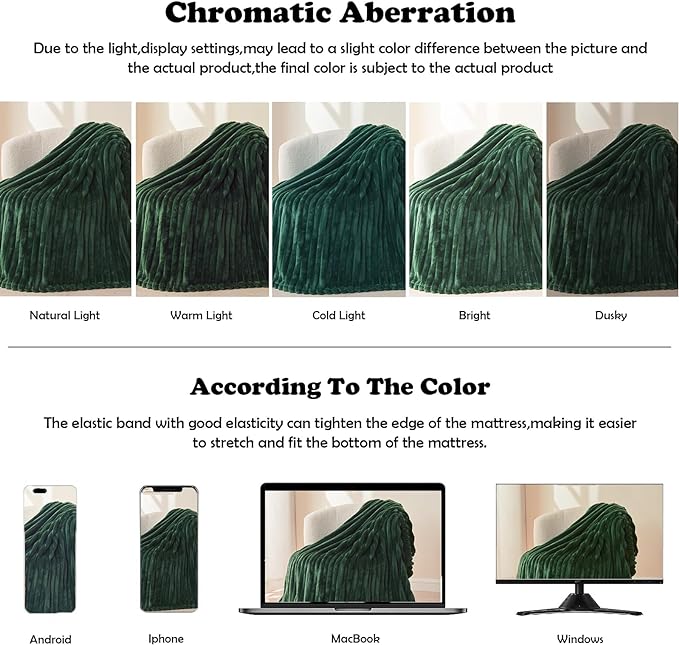 NEWCOSPLAY Fleece Ribbed Cozy Throw Blanket - Image 6
