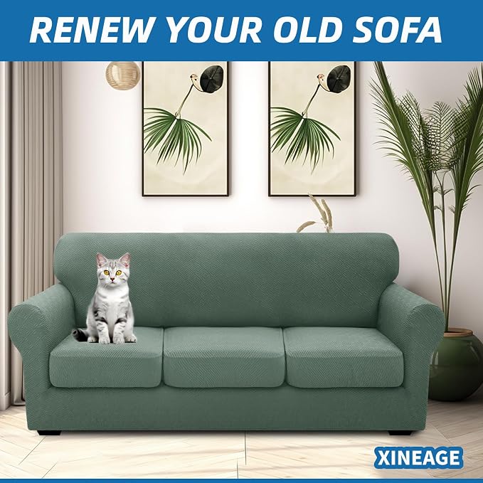 XINEAGE New 4 Pieces Extra Large Couch Covers - Image 4