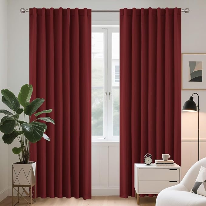 Joydeco Blackout Curtains 96 Inches Long by JOYDECO