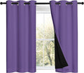 NICETOWN Lilac Purple 100% Blackout Curtains 45 inches Long, Thermal Insulated by NICETOWN