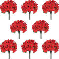 16 Pack Poinsettia Flowers Artificial Christmas Decorations, Red Poinsettia Flowers for Christmas Tree, Velvet Poinsettias Artificial Flowers for Xmas Decor DIY for Home Vase Indoor Outdoor Garden