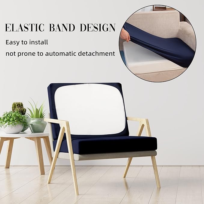 8PCS Patio Cushion Covers.Patio Furniture Couch SeatSlipcovers | Washable - Image 5
