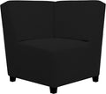 Easy-Going Stretch Soft Sectional Corner Sofa Couch Slipcover Black | 1-Piece by Easy-Going