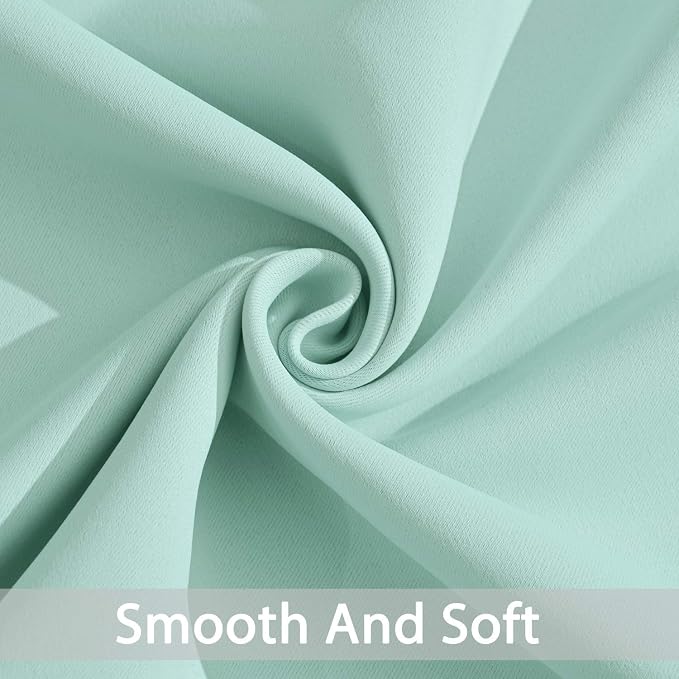 Yakamok Room Darkening Curtains 52x96 inch Length Aqua-Living Room | 2 panels - Image 5