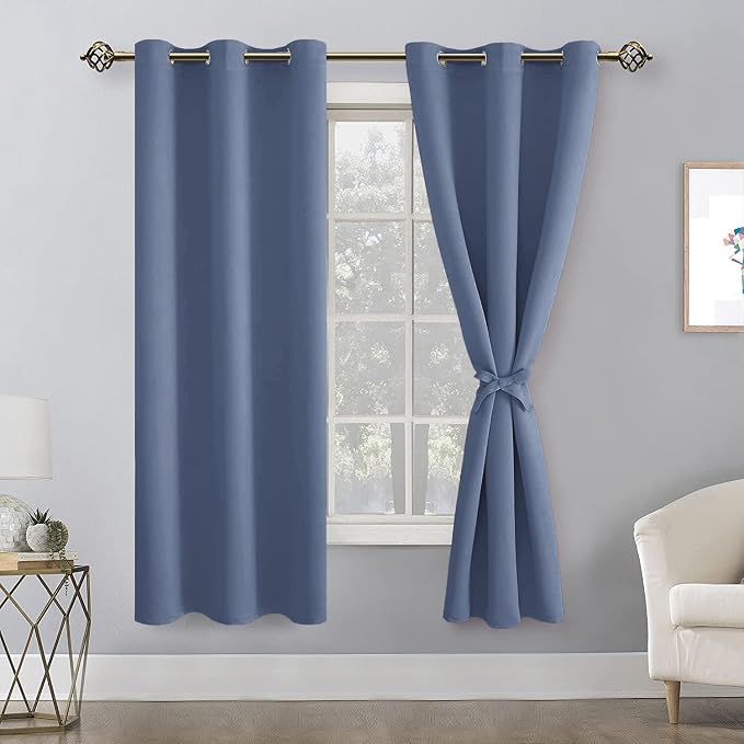 Blackout Curtains for Bedroom, 42 x 63 Inches Length, Window Curtains for - Image 8