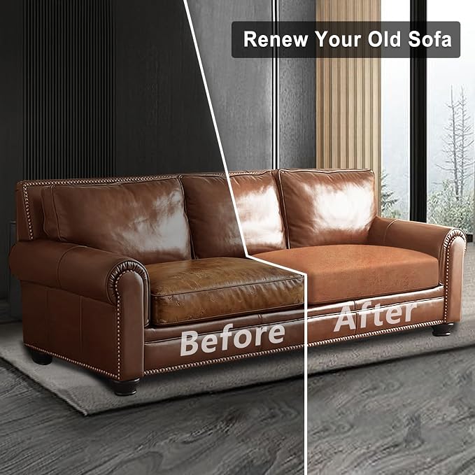 ANARACHON Leather Look Couch Cushion Covers Sofa Seat Slipcovers Sets Couches - Image 7