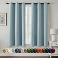 MIULEE Blackout Curtains for Bedroom 2 Panels 40 x 63 Inch Long Slate Blue | by MIULEE