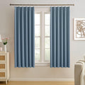Dusty Slate Blue Blackout Curtains by KEQIAOSUOCAI