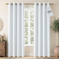 NICETOWN Farmhouse 100% Blackout Linen Curtains by NICETOWN