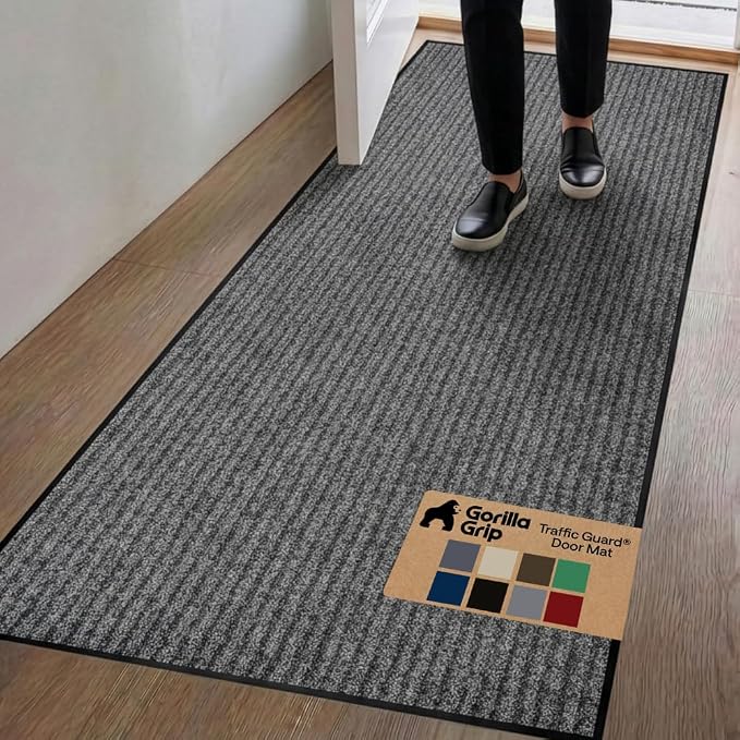 GORILLA GRIP Waterproof Traffic Guard Door Mat, Indoor Outdoor Durable Entryway by Unknown