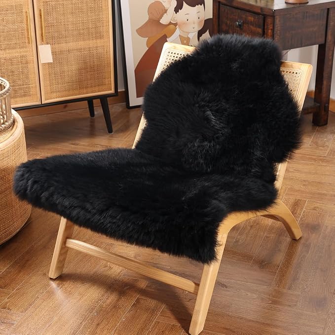 IRIWOOL Premium Genuine Fur Sheepskin Rug Real Australia Sheepskin Natural by IRIWOOL