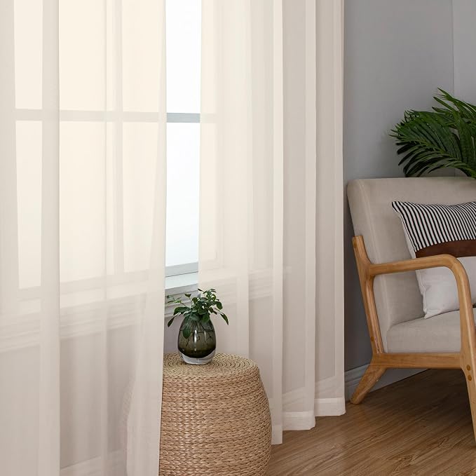 Sheer Curtains 54 inches Long 2 Panles - Image 7