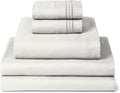 Mellanni Split King Sheets Set - 5 PC Iconic Collection Bedding - Hotel Luxury, Extra Soft, Cooling Bed Sheets - Wrinkle, Fade, Stain Resistant (Split King, Ivory)