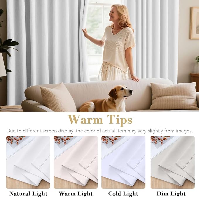 H.VERSAILTEX White Curtains 84 inches Long - Image 5