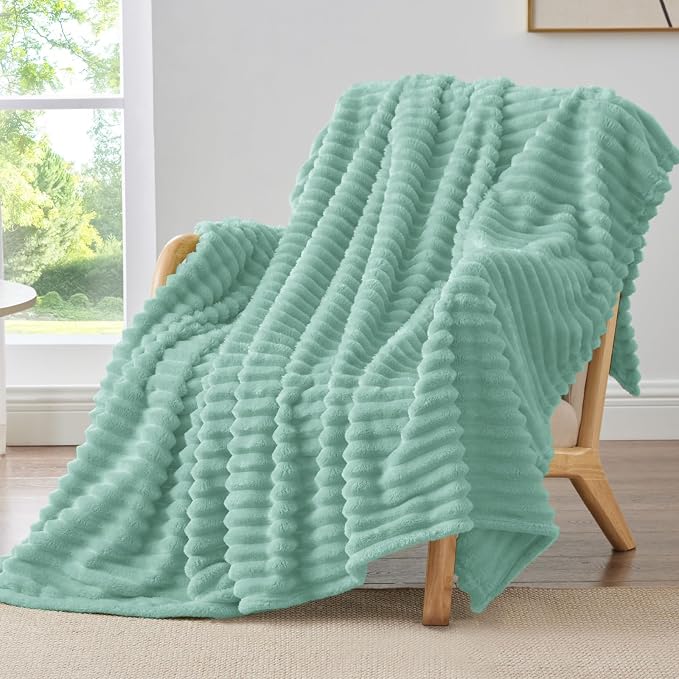 BEDELITE Ribbed Twin Blanket for Couch & Bed, Warm Yet Lightweight, Ribbed by BEDELITE