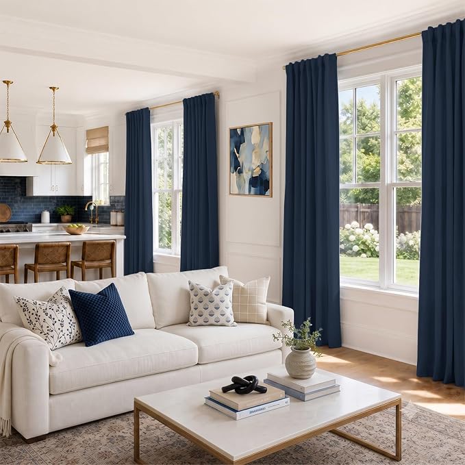 INOVADAY 100% Blackout Linen Curtains - Image 6