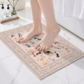 Pink Entry Rug 24x17inch Small Door Mat Runner by WelcometoBabovid