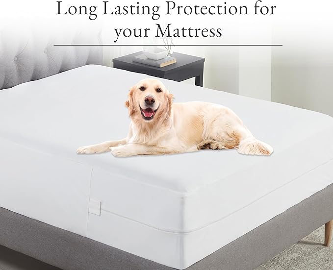 2-Pack Zippered Mattress Encasement Twin XL - Waterproof, All Six Sided, Fits Twin XL Size Mattress Cooling Cover - Premium Quality, Noiseless & Absorbent Cover