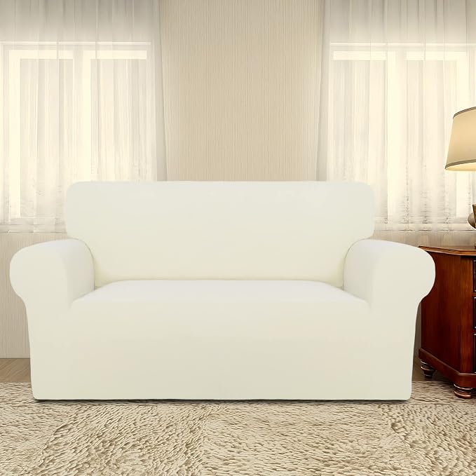 PureFit Stretch Loveseat Covers Fleece Couch Covers - Image 2