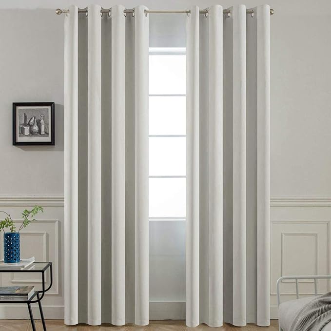 Yakamok Room Darkening Curtains 52x96 inch Length Light Beige-Living Room | 2 by Yakamok