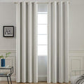 Yakamok Room Darkening Curtains 52x84 inch Length Light Beige-Living Room | 2 by Yakamok