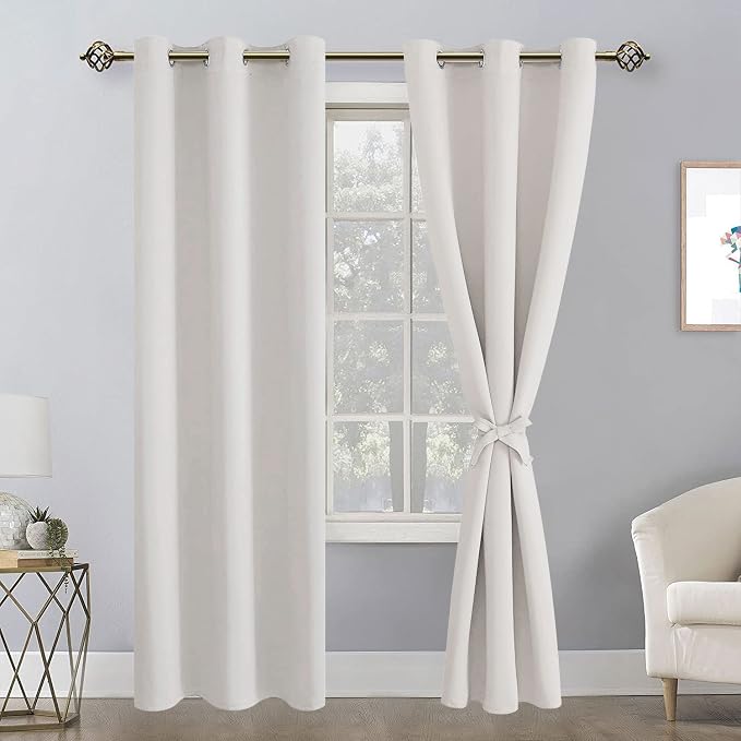 Blackout Curtains for Bedroom, 42 x 84 Inches Long, 2 Panels | Thermal - Image 8