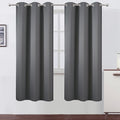Grey Thermal Blackout Curtains/42 x 72 Inch/Set of 2 Panels Room Darkening by Lemomo