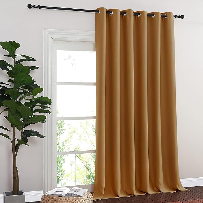NICETOWN Blackout Sliding Glass Door Curtains, Room Darkening Thermal Insulated - Image 8