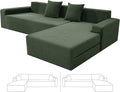 ZNSAYOTX Sectional Couch Covers, Stretch Jacquard Slipcovers by ZNSAYOTX