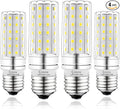 LED Light Bulb 100w Equivalent 1200 Lumen 5000K Cool Daylight White 12W Super Bright LED Bulb E26 Base Non-Dimmable Ceiling Fan Light Bulbs for Home Indoor LED Corn Light Bulb Pack of 4