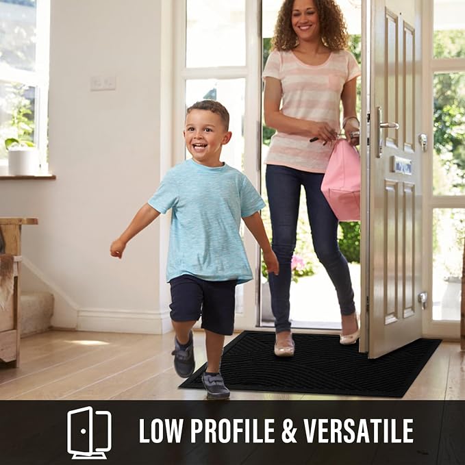 Sturdy Front Door Mat, Absorbent Muddy Dirt Resist Welcome Door Mats Outdoor - Image 5