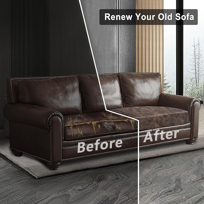 ANARACHON Leather Look Couch Cushion Covers Sofa Seat Slipcovers Sets Couches - Image 7