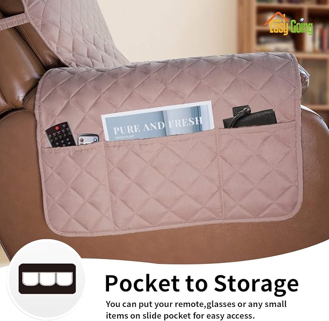 Easy-Going Reversible Couch Cover, Oversized Recliner, Water Resistant - Image 3