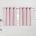 NICETOWN Blush Pink Linen Curtains by NICETOWN