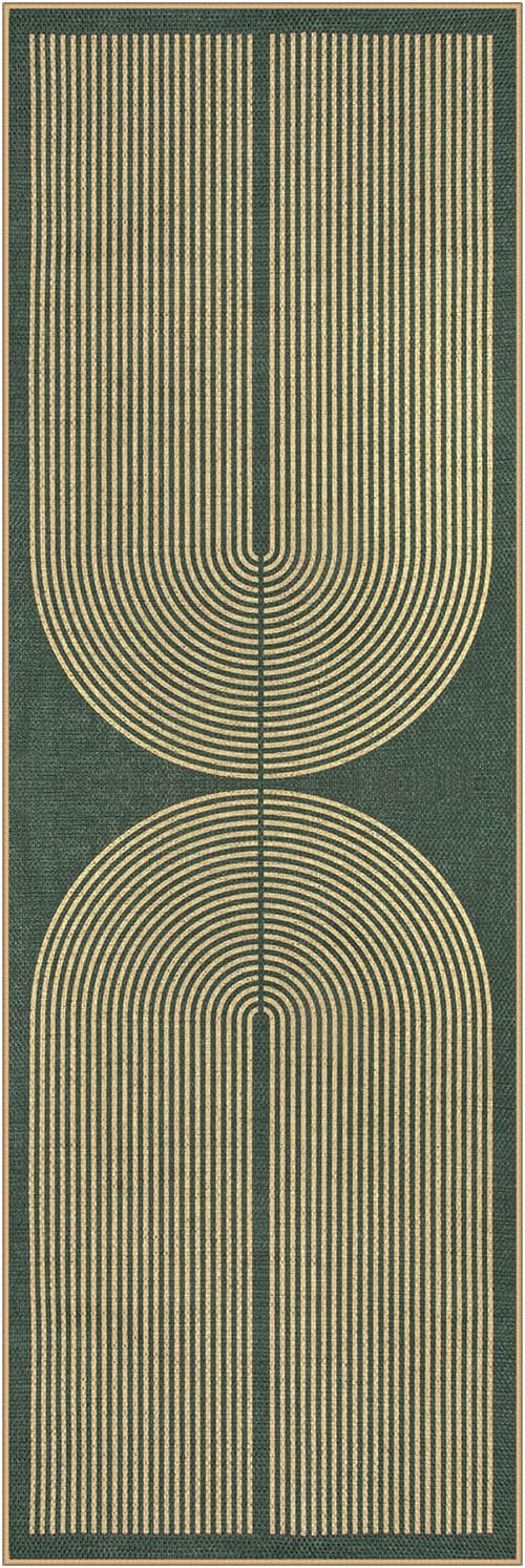 Lahome Enfys Modern Rainbow Easy Jute Entryway Runner Rug, Washable Carpet - Image 8