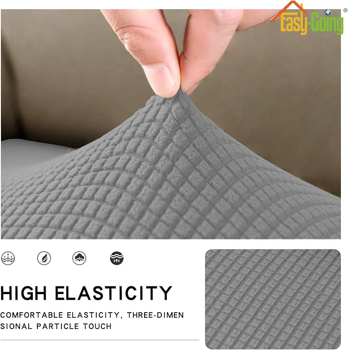 Easy-Going Stretch 1 Piece Loveseat Couch Cushion Cover - Image 4