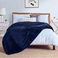 Walensee Fleece Blanket Plush Throw Fuzzy Lightweight (King Size 108x90 Navy Blue) Super Soft Microfiber Flannel Blankets for Couch, Bed, Sofa Ultra Luxurious Warm and Cozy for All Seasons
